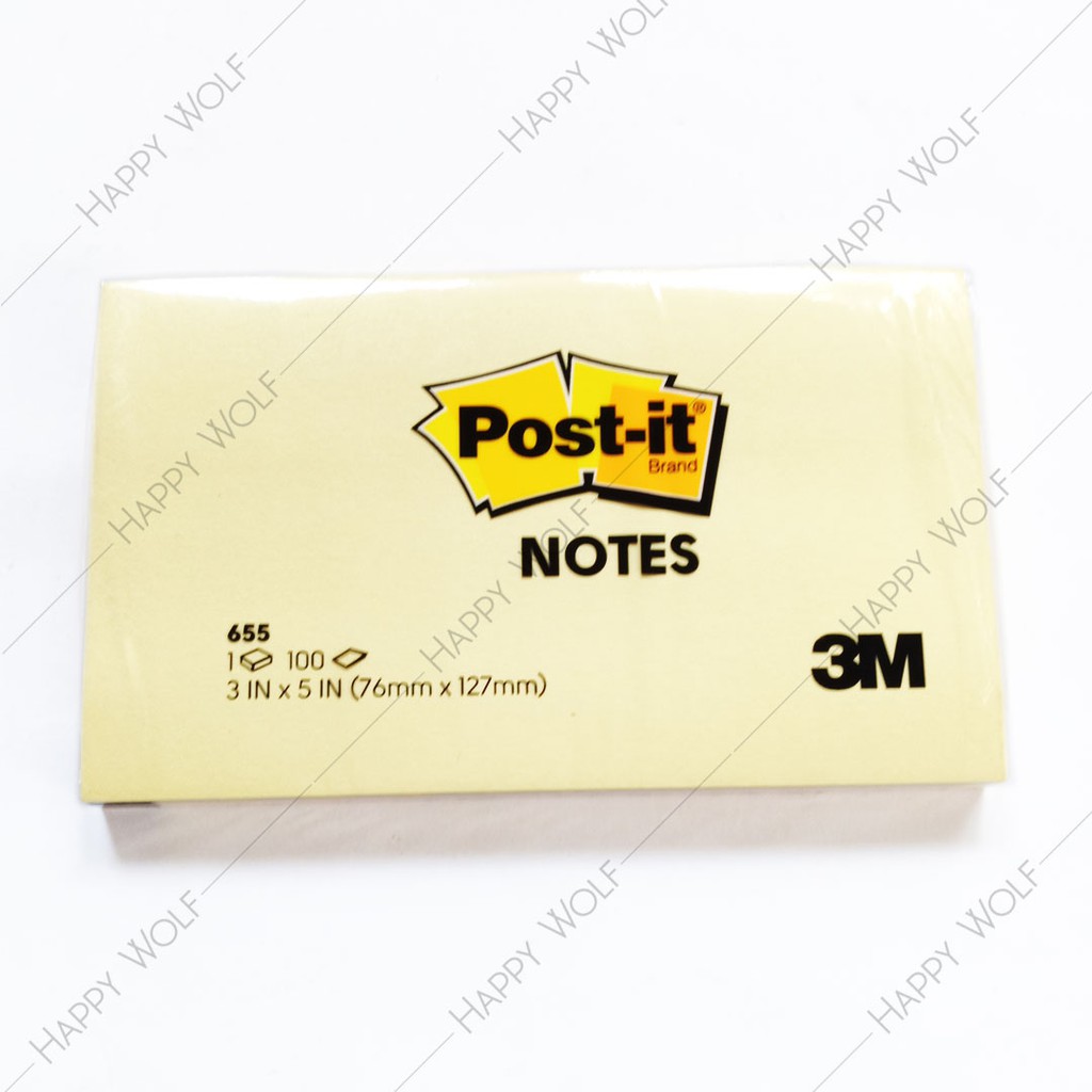 Jual Sticky Notes Post-It No. 655 Uk. 73 X 123 Mm Indonesia|Shopee Indonesia