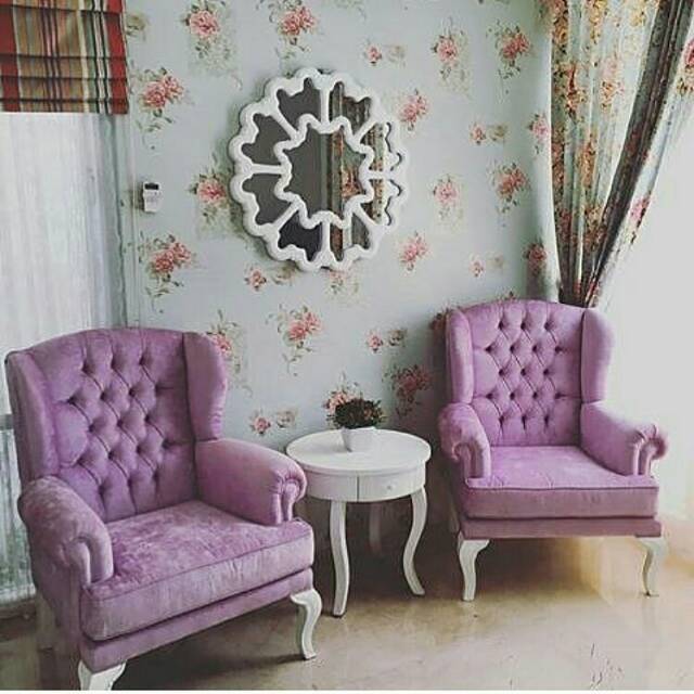 Sofa santai 2 kursi 1 meja SKM