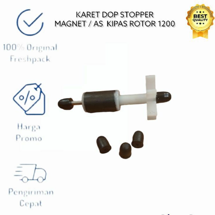 Karet Stopper Dop Tutup AS Magnet Kipas Rotor Pompa Aquarium PH 1200 1600 1800
