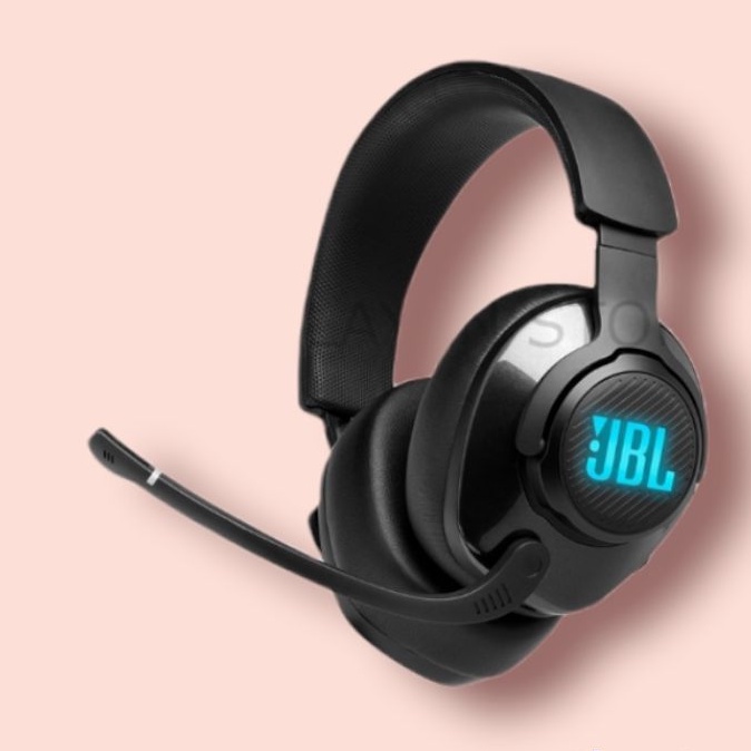 Headset JBL Quantum 400 Wired Over-Ear Gaming with RGB+Surround Sound - Garansi Resmi