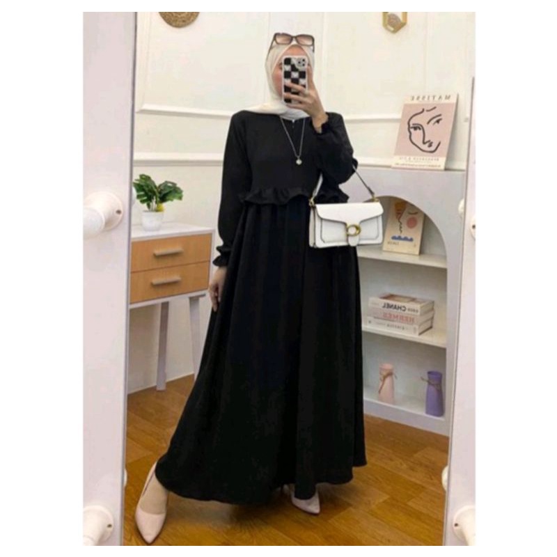 GAMIS CRINGKLE AIRFLOW BUSUI / BAJU MUSLIM GAMIS KONDANGAN