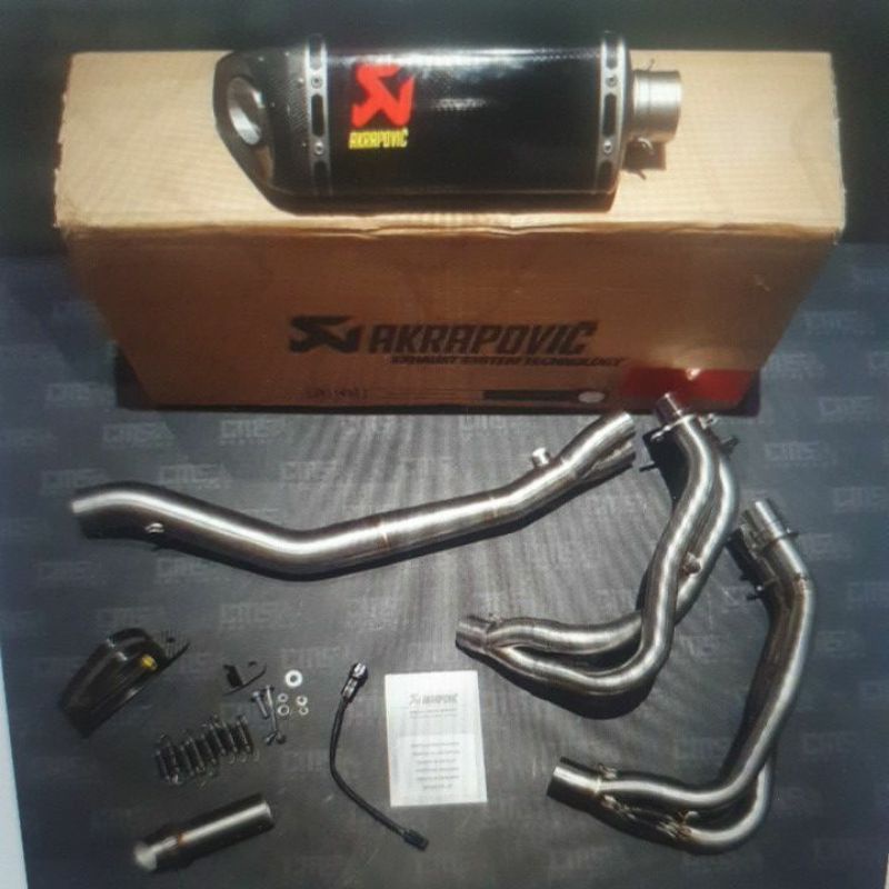 Knalpot Akrapovic Carbon Full System Kawasaki ZX25 ZX25R Original Slovenia