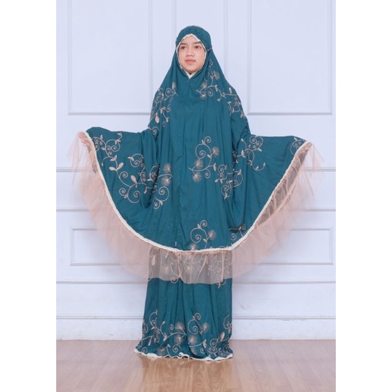 Mukena Rayon Dewasa Mukena Bordir ELENA Mukena Rayon Renda