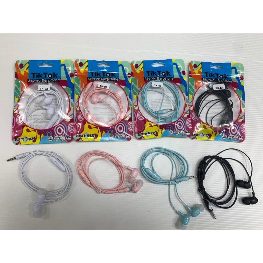 earphone macaron Tiktok Color Earphone Gaming Music Sport Bass Stereo with Mic Headset Macaron