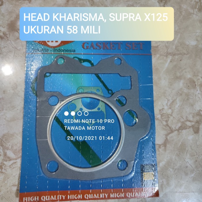 PAKING RACING BLOK HEAD ATAS KHARISMA SUPRA X125 OLD UKURAN 71 -75