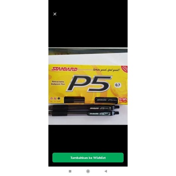 

pulpen standard tipe p5-0.7hitam