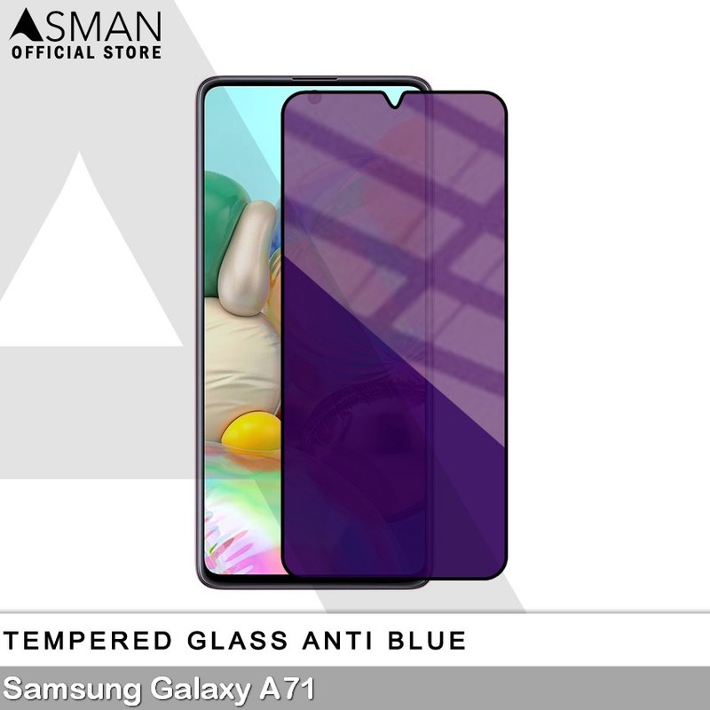 Tempered Glass Blue Light Full Lem Samsung Galaxy A71 Anti Radiasi Screen Protector