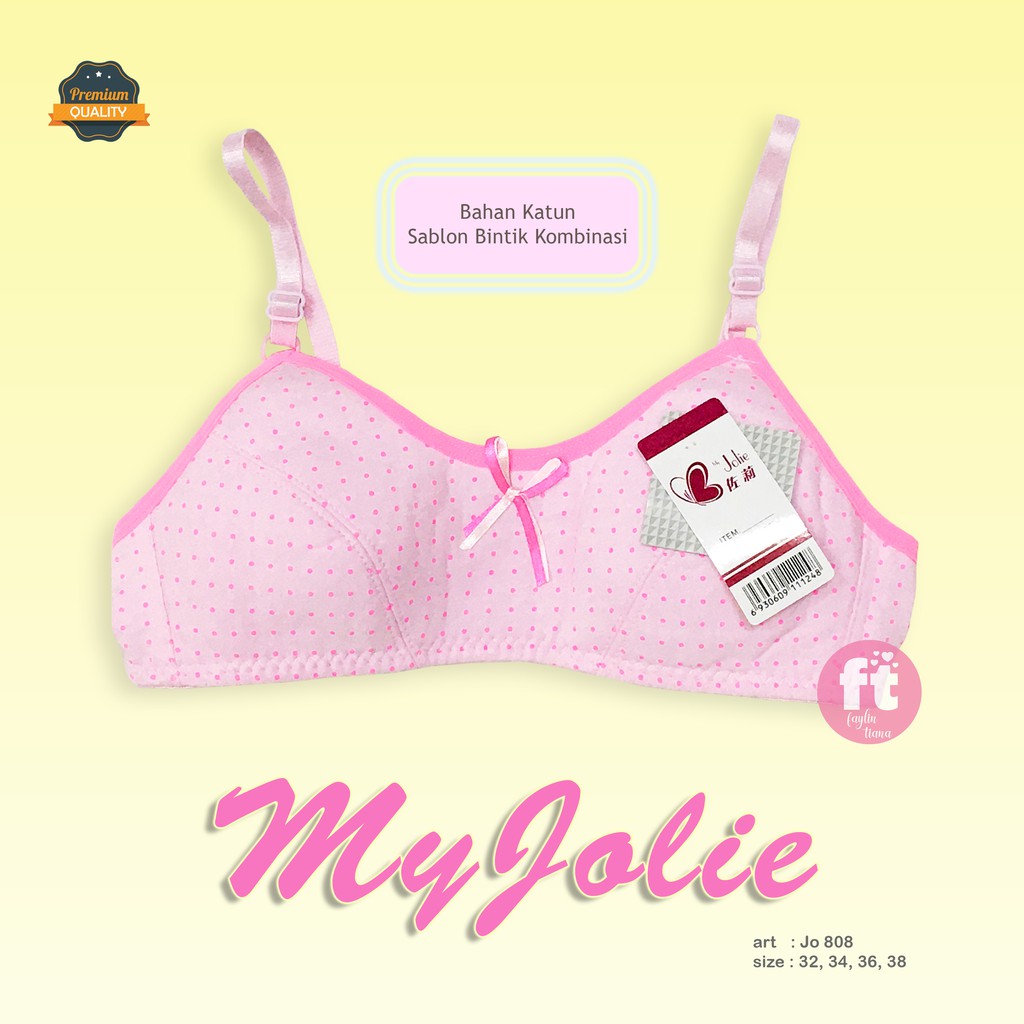 MyJolie | BRA Pelajar Kombinasi Tahap 1 TANPA BUSA / BH Pelajar Tahap 1 NON BUSA / art  Jo 808 P