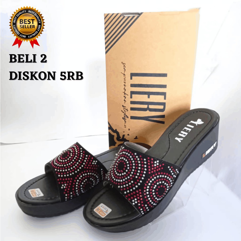 SANDAL WANITA WEDGES CALBI HAK 5CM MODEL TERBARU-3