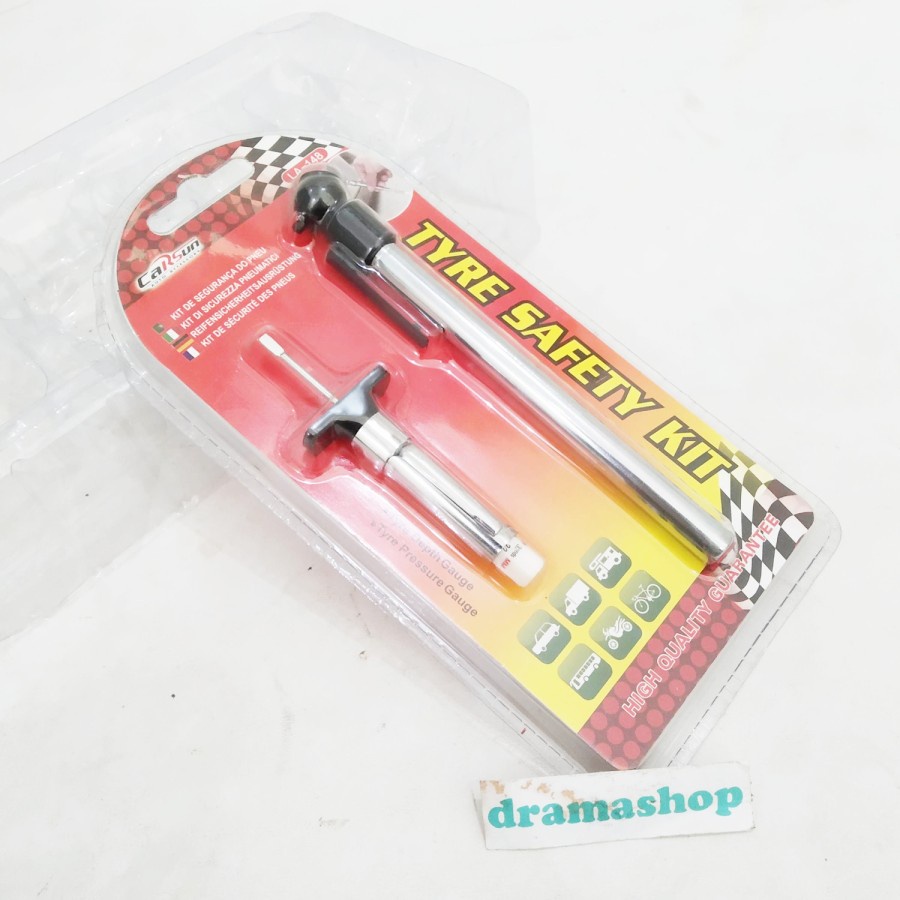 Tire Gauge Pen Pengukur Alat Ukur Tekanan Angin Ban Model Pulpen