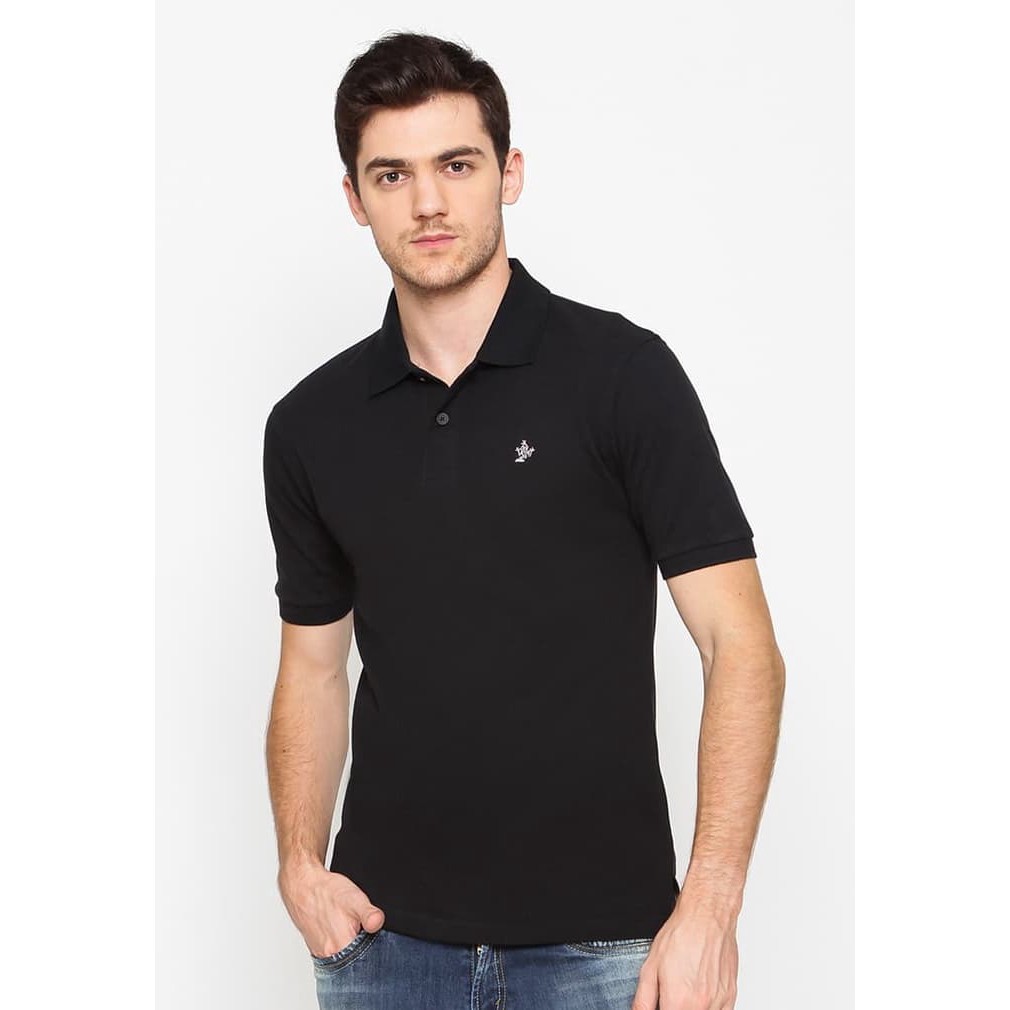 OSELLA Kaos  Pria Polo Shirt Hitam  Original