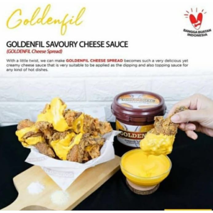 Goldenfil Cheese Spread dan Chruncy 1 Kg / Golden Fil Keju Goldenfill