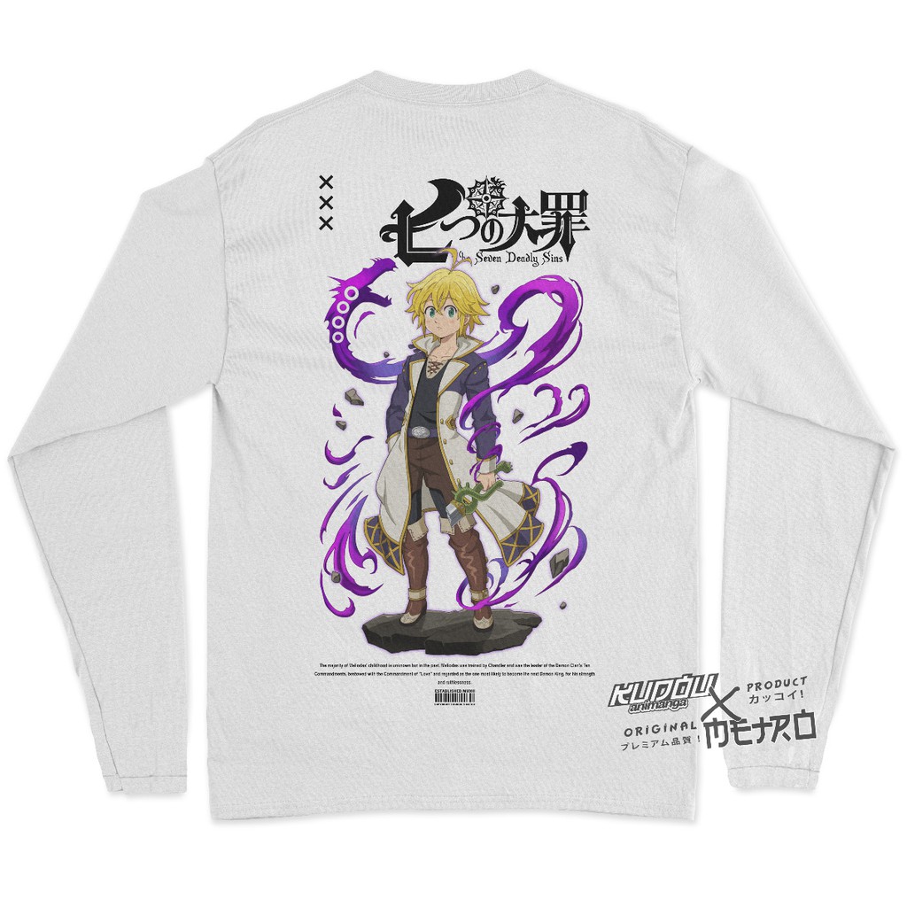 Longsleeve Meliodas Dragon Sin Seven Deadly Sins Nanatsu No Taiza Anime Manga Premium