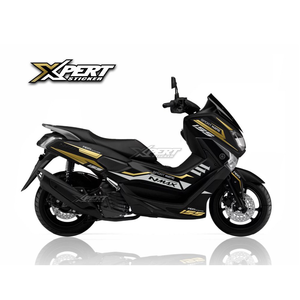 STICKER CUTTING NMAX HITAM 2018 NMAX ABS STIKER NMAX GOLD