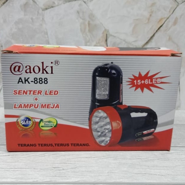 COD SENTER LED 15LED+6LED LAMPU SAMPING AOKI AK 888//SENTER EMERGENCY AOKI AK-888