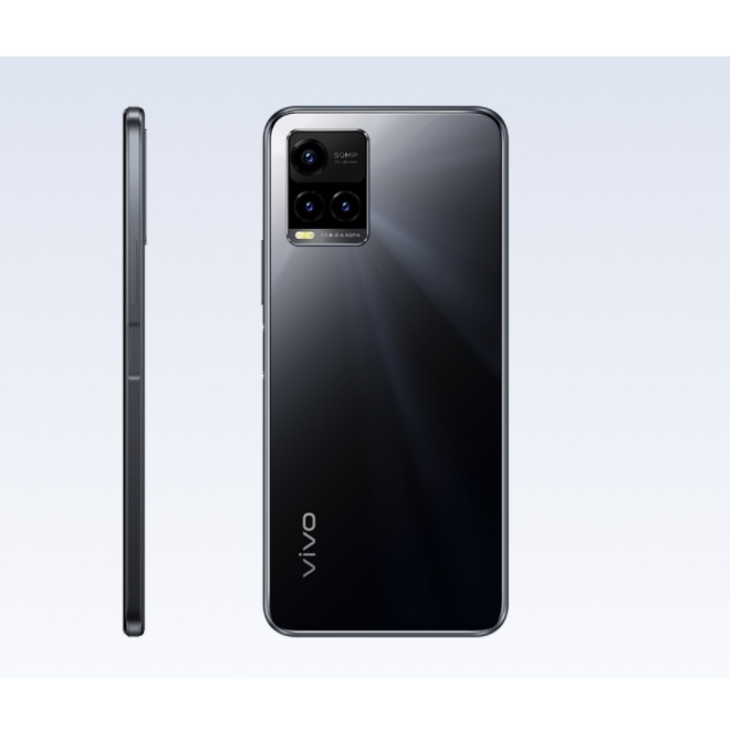 Vivo Y33S 2021 8GB 128GB 8GB + 4GB Extended Helio G80 Gaming  Eksternal hingga 1TB 6,58 inci 50MP Garansi Resmi Original Termurah Handphone baru 2021-Y33s black*