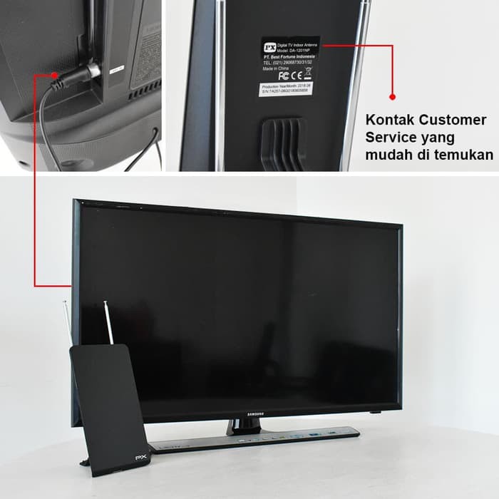 PX Antena TV Digital Indoor DA-1201NP Garansi 18 Bulan