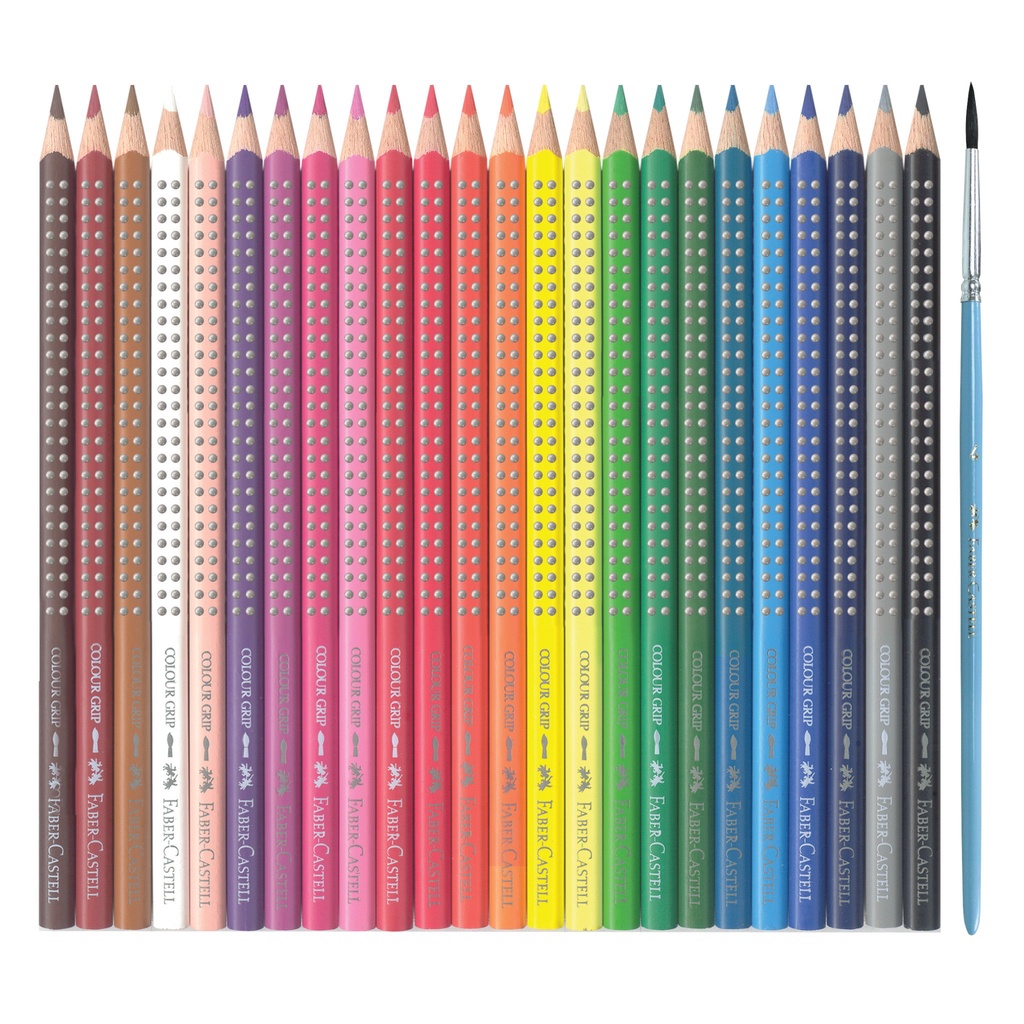 Faber-Castell Colour Grip Watercolour Pencils Set 12 / 24