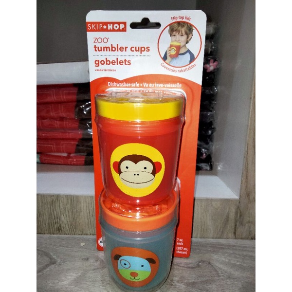 Skip Hop Zoo Tumbler Cups - Gelas Minum Anak Tumblr Set of 2pcs Skiphop