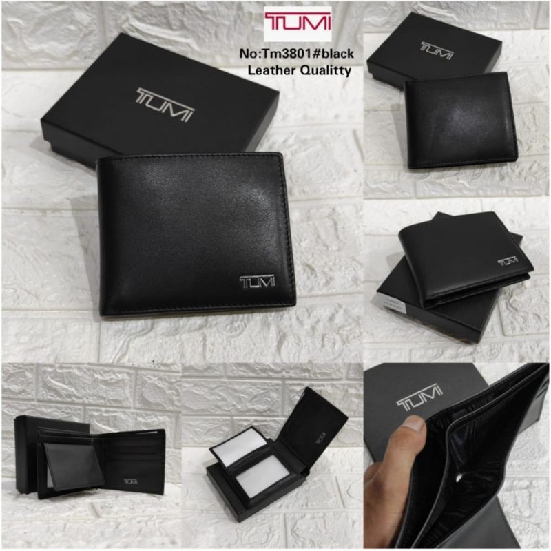 Dompet TUMI Men Wallet Leather/Dompet Kulit Asli Impor