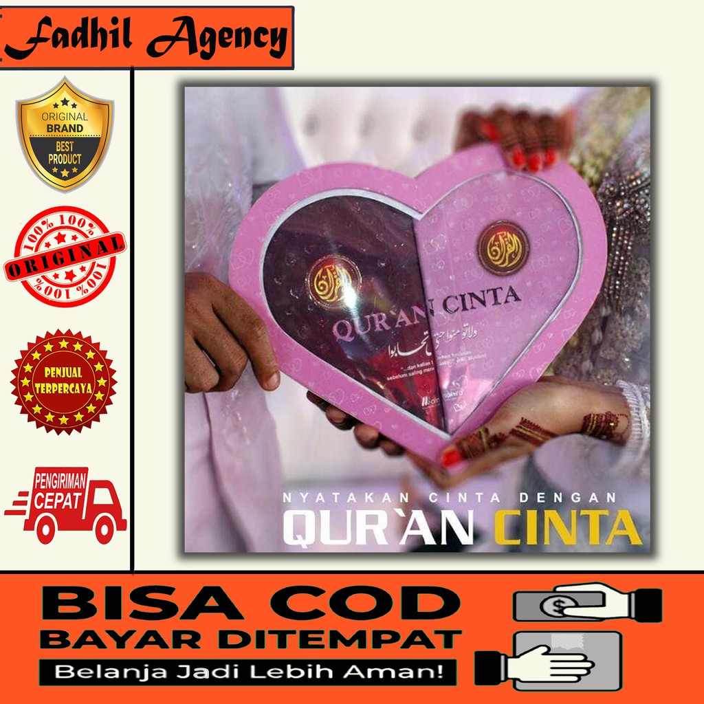COD / BAYAR DI TEMPAT - AL QURAN CINTA ALMAHIRA - NYATAKAN CINTA DENGAN QURAN CINTA - ORIGINAL