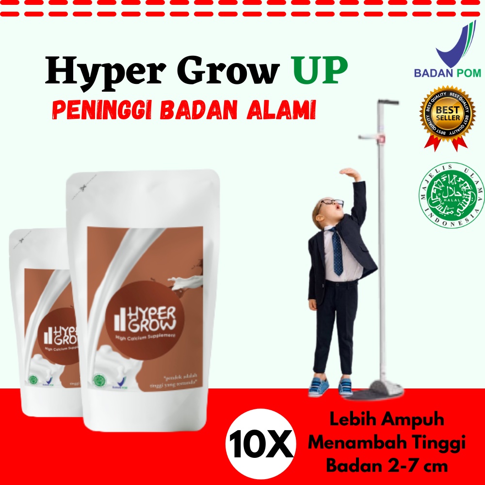 Suplemen Peninggi Badan HYPER SUPER GROW UP ORIGINAL Lebih Ampuh dari Tenglung dan Tenten Optimal He
