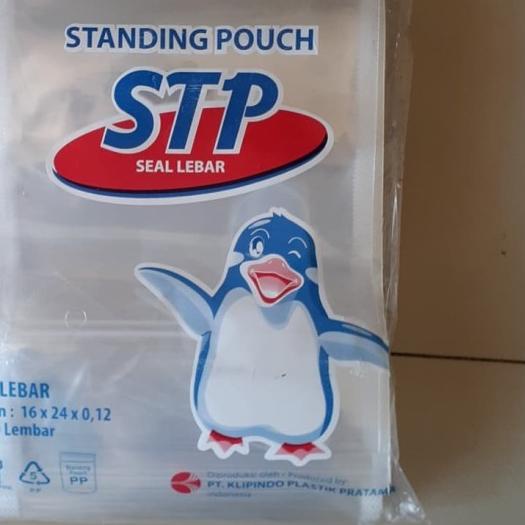 ► standing pouch 16x24cm zipper plastik klip berdiri kemasan berdiri - Seal Lebar ➣