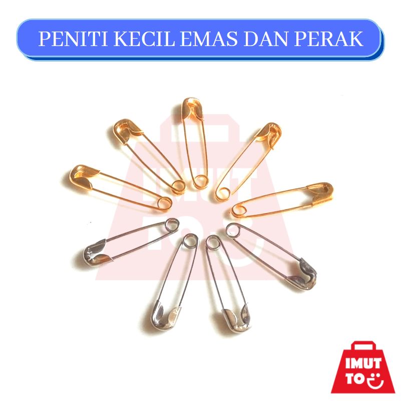 

IMUTTO PENITI KECIL EMAS DAN PERAK LABEL GARMENT PENITI KECIL