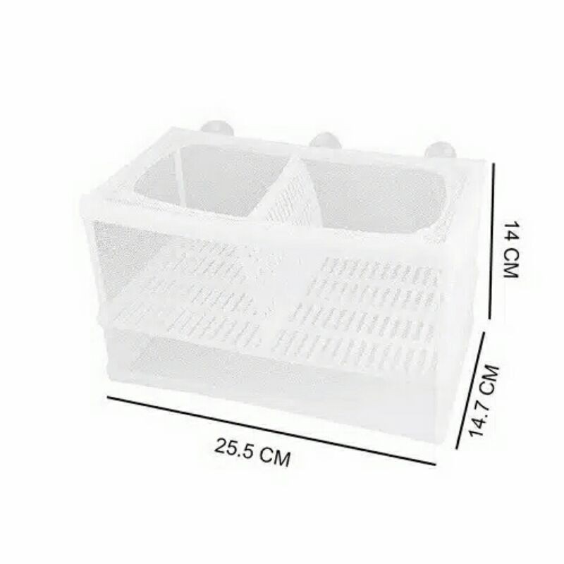 BOYU NB3202 A net breeder 2 sekat jaring karantina ikan aquarium