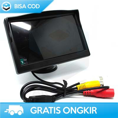 MONITOR PARKIR MUNDUR 5 INCH TFT LCD - LAYAR MUNDUR MOBIL AKSESORIS