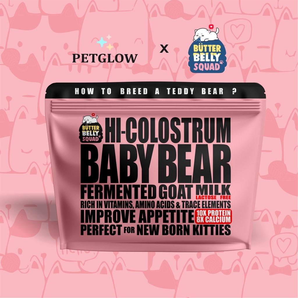 Jual Baby Bear by Petglow X ButterBelly Lactose Free 150gr Cat Milk with Fermented Goat Milk Hi