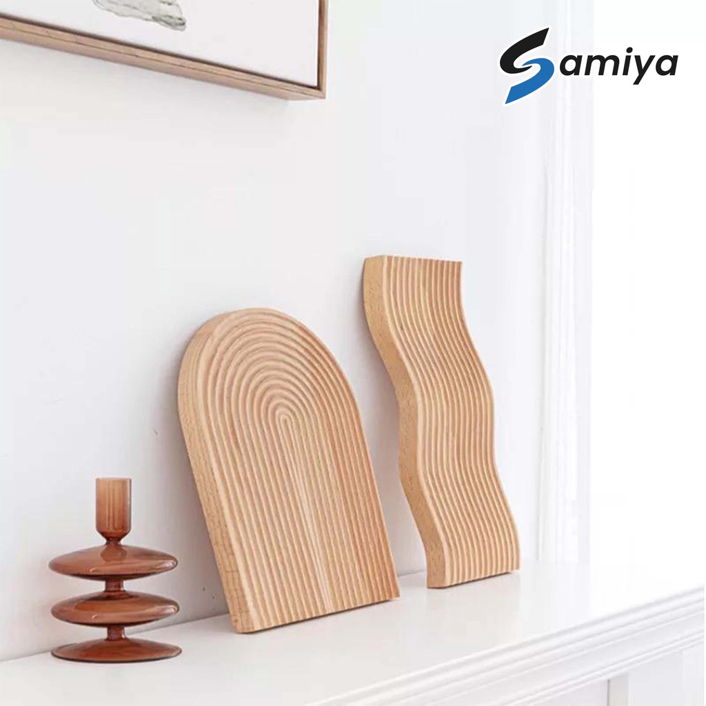 wooden bread board tray home decoration / nampan kayu cangkir gelas piring creative design / nampan papan hiasan dekorasi kekinian