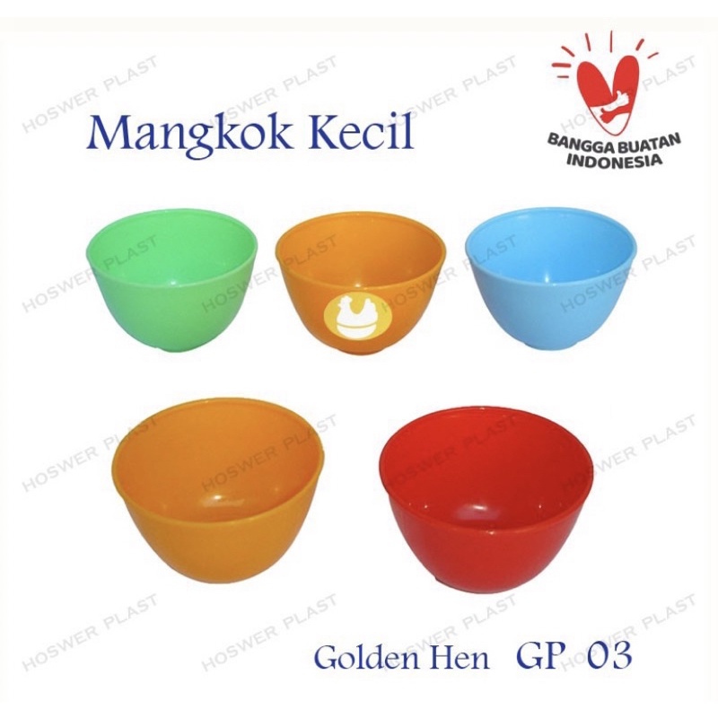 Mangkok Kecil Plastik Golden Hen / Gelas Pempek / Mangkok Pempek / Bowl GP-03