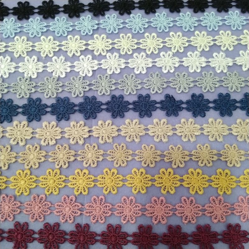 Renda melati kecil | Renda baju | baju gamis | baju anak | Variasi baju | renda meteran