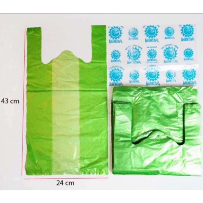 Kantong Plastik Kresek Warna Warni Mega Uk 15 24 28 200Gram