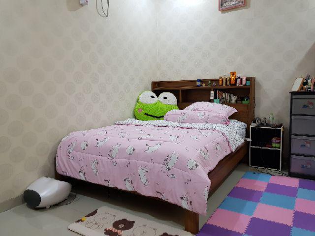 Sprei Dan Bed Cover Ukuran No.2 Queen 160x200 Motif Dolphin Lucu Adem Premium Quality