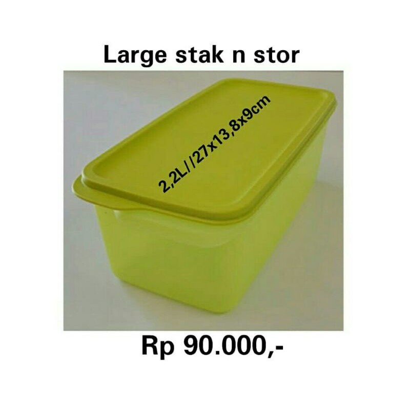 Large stak n stor Tempat Sayur || Large stak n stor Tupperware