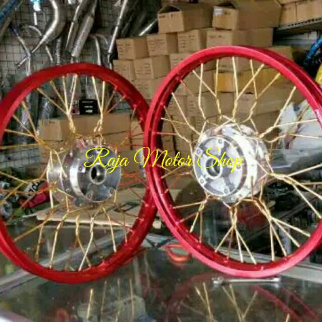 Velg Rossi Wm set jari kepang Vixion Old, Vixion New, Vixion Nvl ring 17