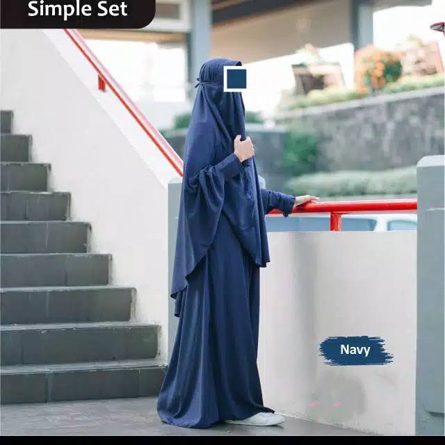 simple set hafshoh gamis murah gamis  busui gamis adem gamis sunnah