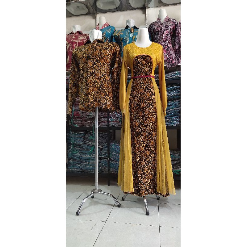 NEW FESHION COUPLE GAMIS TER HITS ORI KARYA BATIK PEKALONGAN