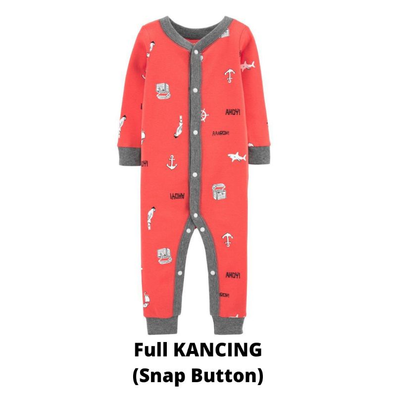 Sleepsuit Carters - Full Snap Button - 2 3 4 5 tahun