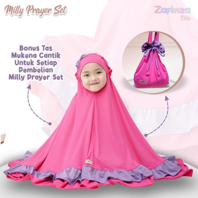 Mukena Anak Milly Prayer Set by Zafinza