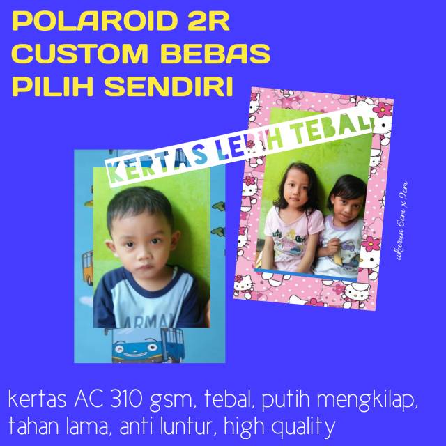 

CETAK Polaroid Custom Kertas lebih tebal 310 gsm