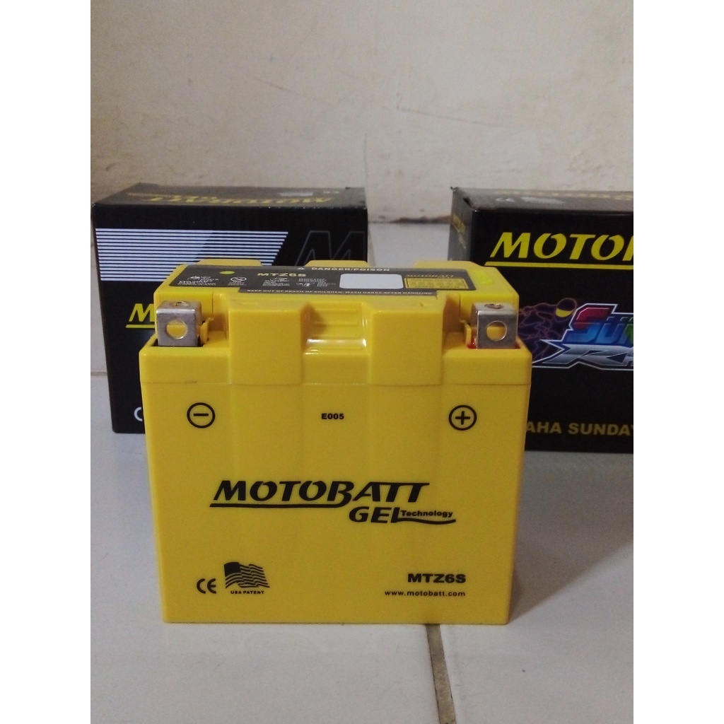 Aki Motor Honda Vario 125 MTZ6S Motobatt Motobat Gel Accu ORIGINAL