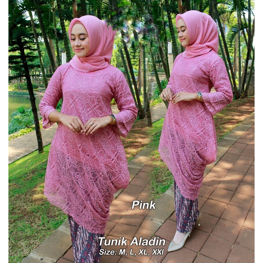 Setelan Kebaya Tunik Aladin Brukat