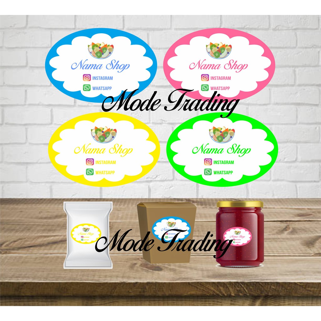 

LABEL PRODUK CUTTING / STIKER MURAH / STICKER MURAH / LABEL KEMASAN MAKANAN BENTUK
