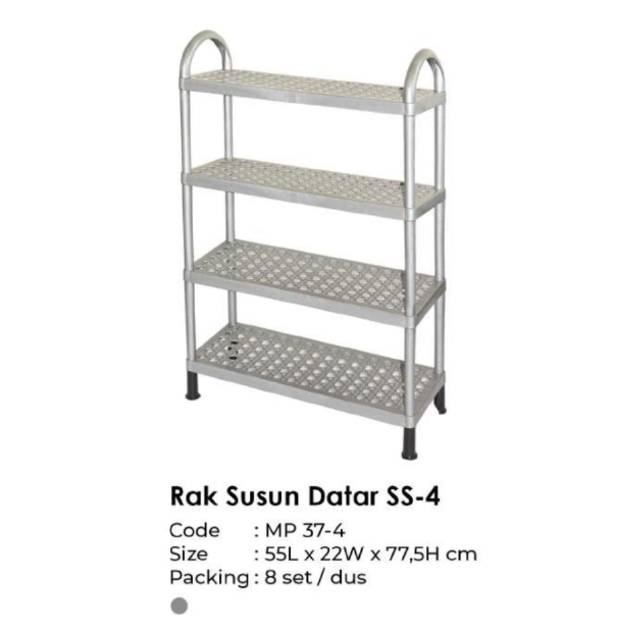 Rak sepatu plastik susun