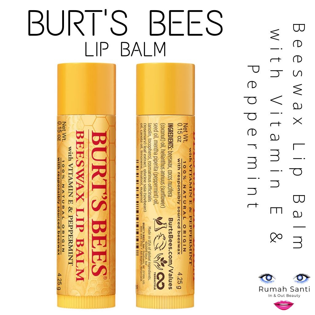 Burt’s Bees Beeswax Lip Balm, 4.25g (Made in USA); Lipbalm Burt’s Bees ORI