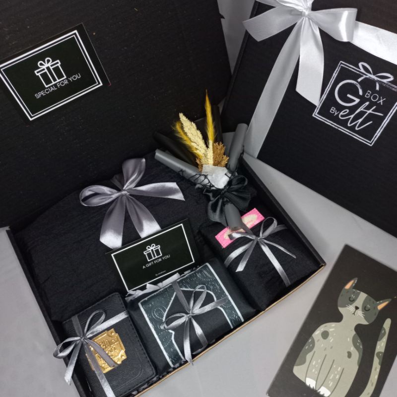 [MUKENA BLACK] Hampers Gift Kado Wedding Pernikahan Seserahan Ulang Tahun Birthday