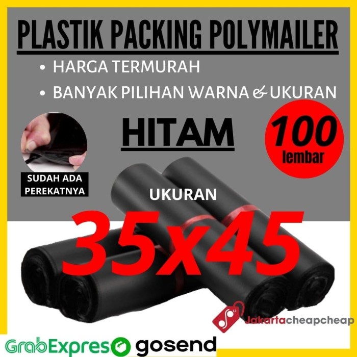 

Cuci Gudang Plastik Packing Polymailer 35Ã—45 Hitam Amplop Packing Online Termurah Trendi